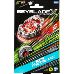 Beyblade X Scythe Incendio 4-60T Starter Pack Top and Launcher
