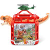 ROBO ALIVE Dino Escape Series 1 Dinosaur and Helicopter Playset