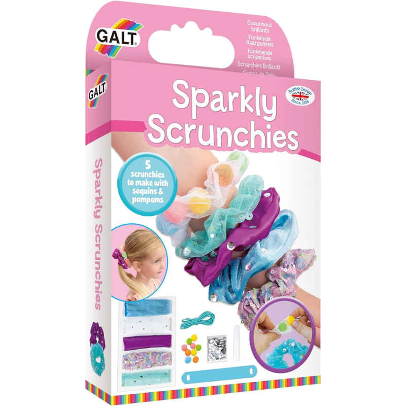 Galt Toys Sparkly Scrunchies Craft Kits for Kids Galt Toys Sparkly Scrunchies Craft Kits for Kids