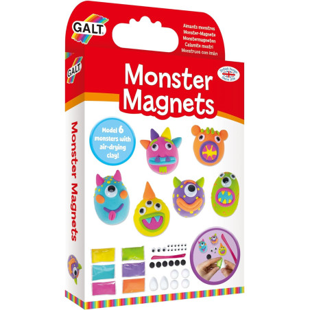 Galt Monster Magnets - Air Drying Clay Modelling Craft Kit for Kids