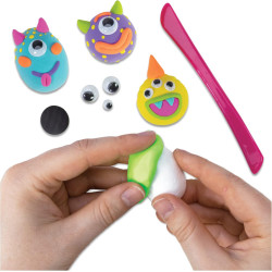 Galt Monster Magnets - Air Drying Clay Modelling Craft Kit for Kids