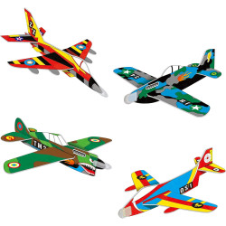 Galt Glider Planes 4 Foam Planes Craft Kit for Kids to Colour