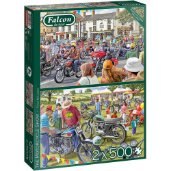 Falcon de luxe The Motorcycle Show Jigsaw Puzzle 2 x 500 Piece