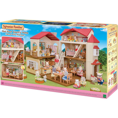 Sylvanian Families 5708 Red Roof Country Home Secret Attic Playroom