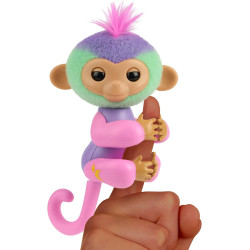 Fingerlings Interactive Magic Mood  Baby Monkey Norah (Teal & Purple)