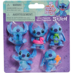 Disney Stitch 5 Pack Collectible 2.5" Figures