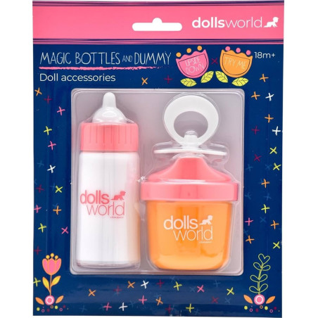 Dollsworld Magic Baby Doll Bottles & Dummy Set