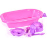 Baby Doll Bath and Bottle 8 Piece Baby Toy Bath Time Accessories Set
