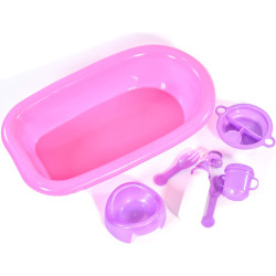 Baby Doll Bath and Bottle 8 Piece Baby Toy Bath Time Accessories Set