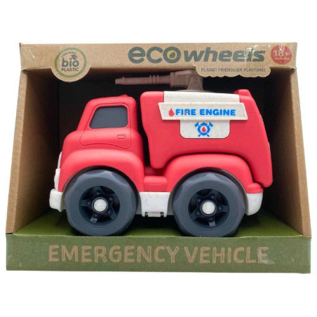 Eco Wheels Bioplastic 16cm Emergency Vehicles Fire Engine