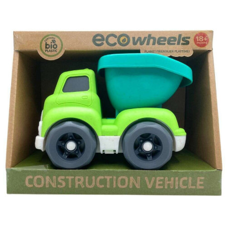 Eco Wheels Bioplastic 16cm Construction Vehicles Dump Truck