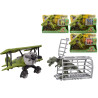 Jurassic Era Dinosaur Dino Rescue Plane and Cage Set Raptor