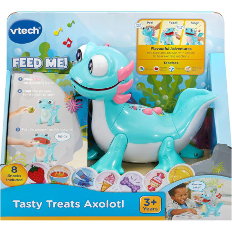 VTech Tasty Treats Axolotl Interactive Toddler Toy with Fun Reactions