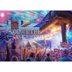 Royal Celebrations: Platinum Jubilee 4 x 500 Piece Jigsaw Puzzle
