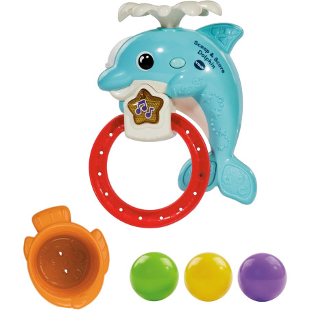 VTech Scoop & Score Dolphin, Interactive Bath Toy