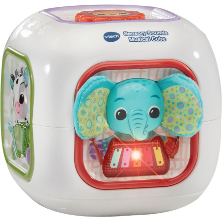 VTech Baby Sensory Sounds Musical Cube Interactive Baby Toy