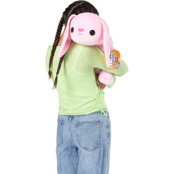 Hug-A-Lumps Bunny (Hazel), Weighted 35cm Plush Zuru