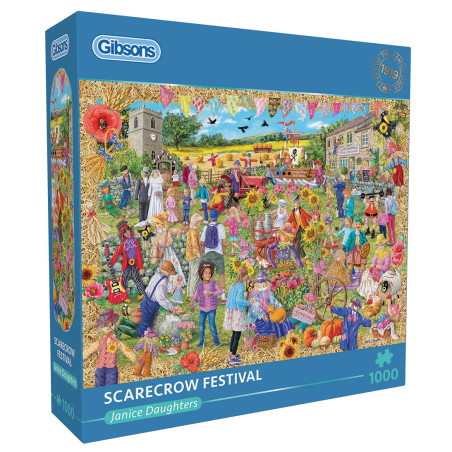 Gibsons Scarecrow Festival 1000 Piece Jigsaw Puzzle