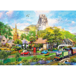 Gibsons Below Corfe Castle 1000 Piece Jigsaw Puzzle