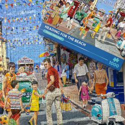 Gibsons Heading for the Beach 1000 Piece Jigsaw Puzzle
