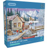 Gibsons Winter at the Cabin 1000 Piece Jigsaw Puzzle