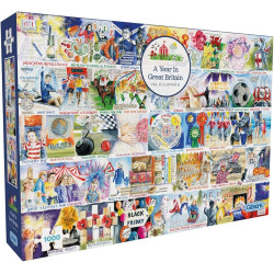 Gibsons A Year in Great Britain 1000 Piece Jigsaw Puzzle