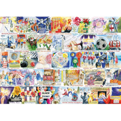 Gibsons A Year in Great Britain 1000 Piece Jigsaw Puzzle