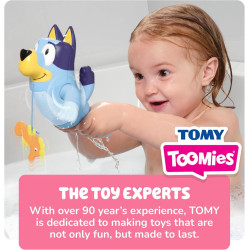 TOMY Toomies Swimming Bluey - Toddler Bath Bluey Toy with Pull String Seahorse