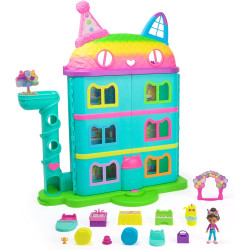 Gabby’s Dollhouse 14-Piece Rainbow-Themed Celebration Dollhouse