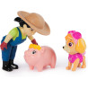 Paw Patrol Skye, Farmer Yumi and Piggie Figures