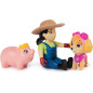 Paw Patrol Skye, Farmer Yumi and Piggie Figures Paw Patrol Skye, Farmer Yumi and Piggie Figures