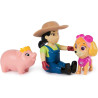Paw Patrol Skye, Farmer Yumi and Piggie Figures