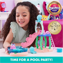 Gabby's Dollhouse Gabby Girl's Purr-ific  Pool Playset with Exclusive Toy Figures