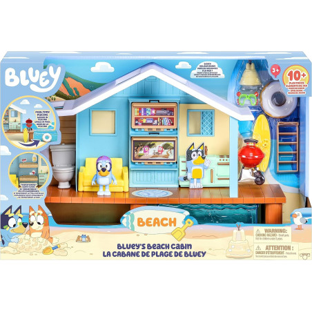Bluey's Beach Cabin Playset, With Exclusive Bluey Figure With Goggles
