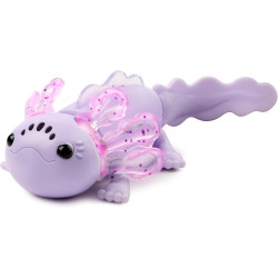 Fingerlings Interactive Baby Axolotl, Auggie (Purple) Swims & Lights Up