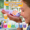 Fingerlings Interactive Baby Axolotl, Auggie (Purple) Swims & Lights Up