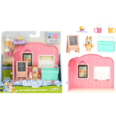 Bluey Mini Playsets Bluey Ice Cream Shop Playset
