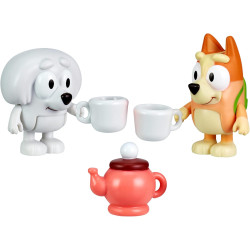 Bluey Lila and Bingo School Friends 2-Packs Tea Time Party Playset