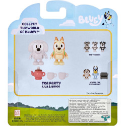 Bluey Lila and Bingo School Friends 2-Packs Tea Time Party Playset