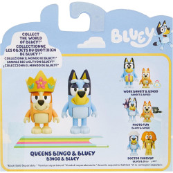 Bluey Queens Official Collectable Character 2 Figure Set