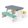 Dolu Picnic Table For 4  White/Grey