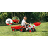 Tractor with Full Trailer and Bucket Pedal Red  8152