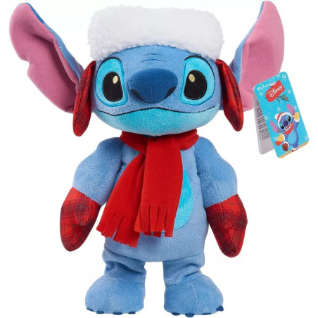 Disney Christmas Holiday Dancing Singing Stitch Plush 14"