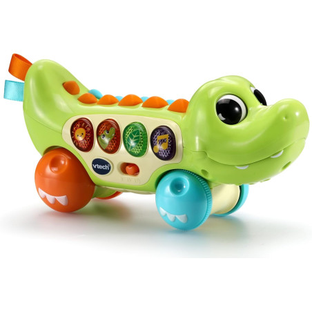 VTech Baby Squishy Spikes Alligator, Push Along Baby Toy