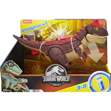 Imaginext Jurassic World Dinosaur Toy Spike Strike Carnotaurus 11-Inch Figure