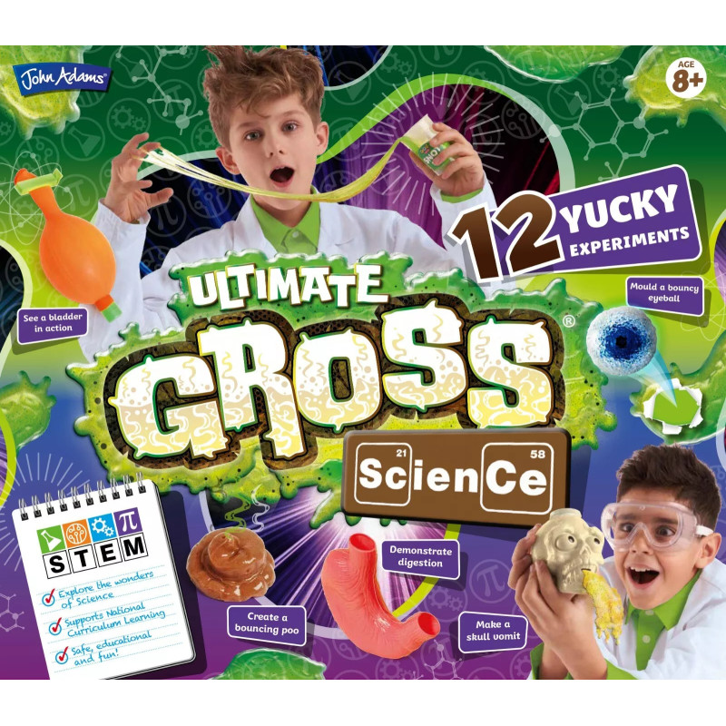 John Adams Ultimate Gross Science STEM Learning Kit Kids