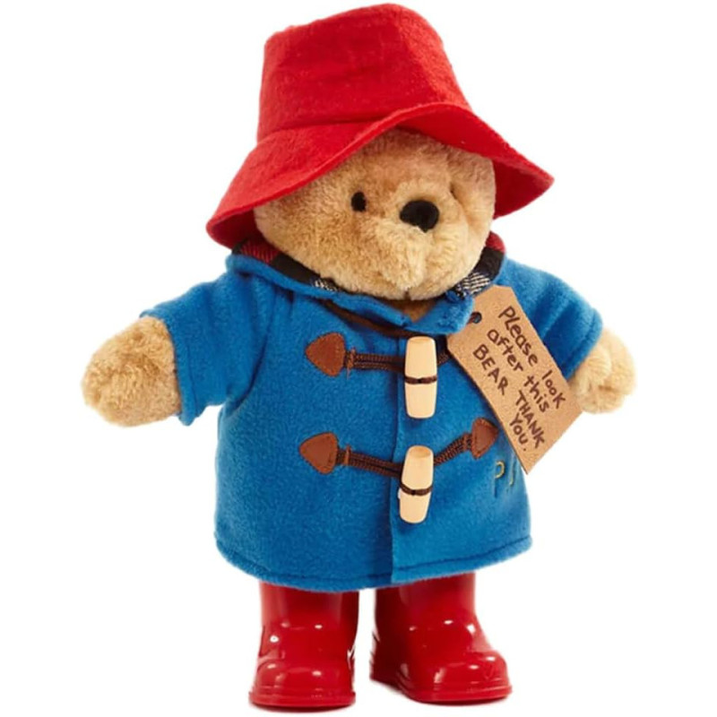 Classic Paddington Bear with Boots 25cm Standing Plush TV Bear Classic Paddington Bear with Boots 25cm Standing Plush TV Bear