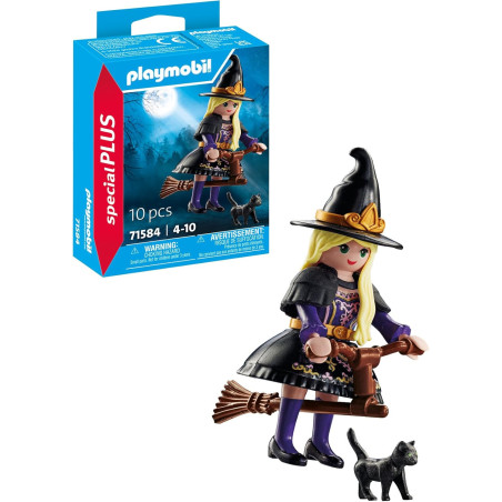 Playmobil Special Plus Witch with Cat Figures 71584