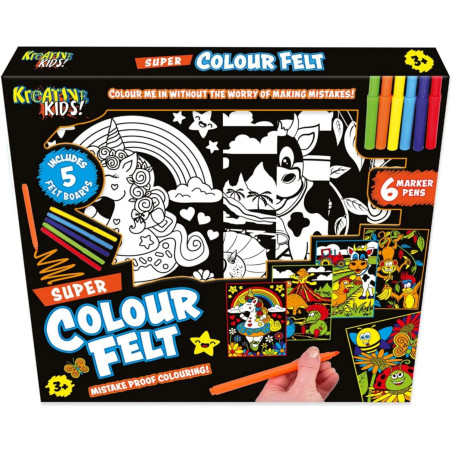 Kreative Kids! Super Colour Felt Arts and Crafts  Kids Art Sets