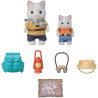 Sylvanian Families - 5763 Exciting Exploration Set -Latte Cat Brother & Baby